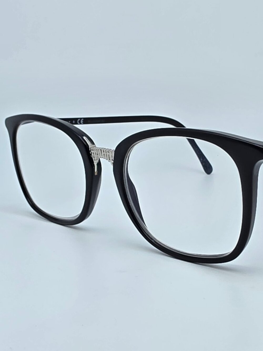 Chanel 3369 c.501 Black Silver CC Square Eyeglasses Frame Italy 50-19-140